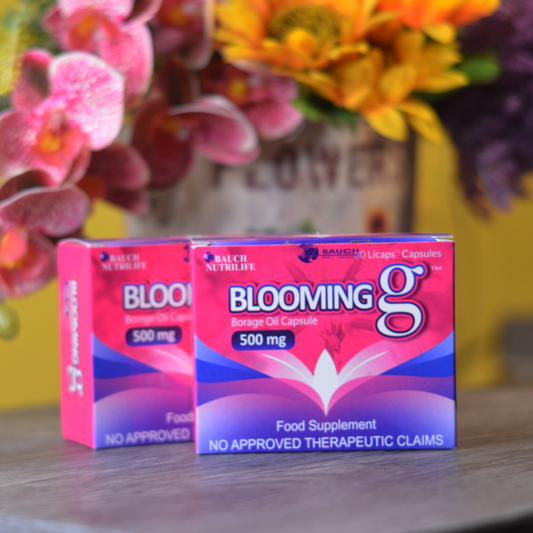 Duo Pack: Blooming G Borage Oil 500 mg (30 capsules per box) 2 boxes + Free Shipping