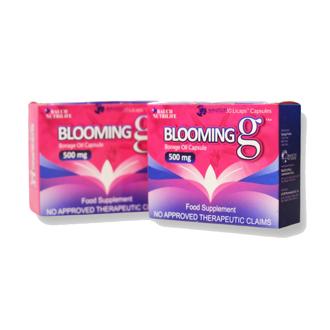 Duo Pack: Blooming G Borage Oil 500 mg (30 capsules per box) 2 boxes + Free Shipping