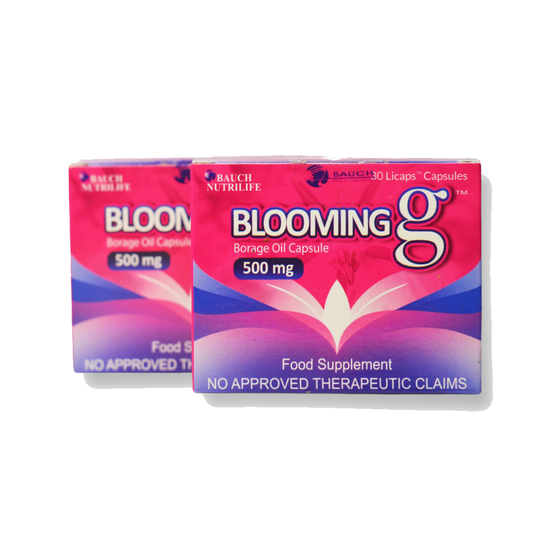 Duo Pack: Blooming G Borage Oil 500 mg (30 capsules per box) 2 boxes + Free Shipping