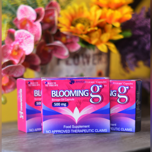 Trio Pack: Blooming G Borage Oil 500 mg (30 capsules per box) 3 boxes + Free Shipping